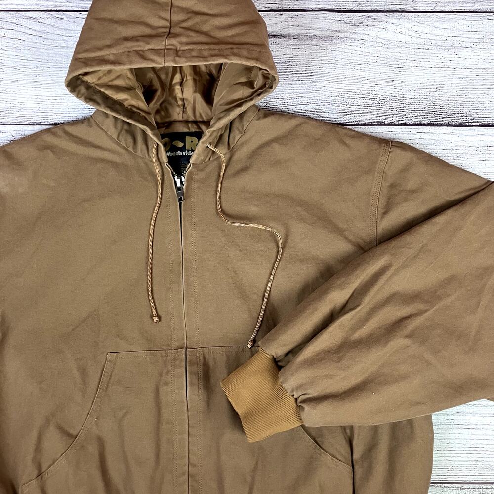 Vintage 1990s Outback Rider Brown Denim Work Coat